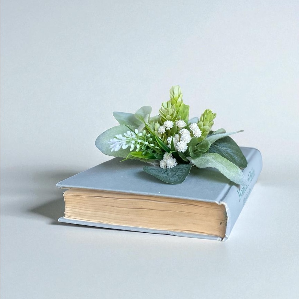 Faux Plant Book Planter Made From Real Vintage Book